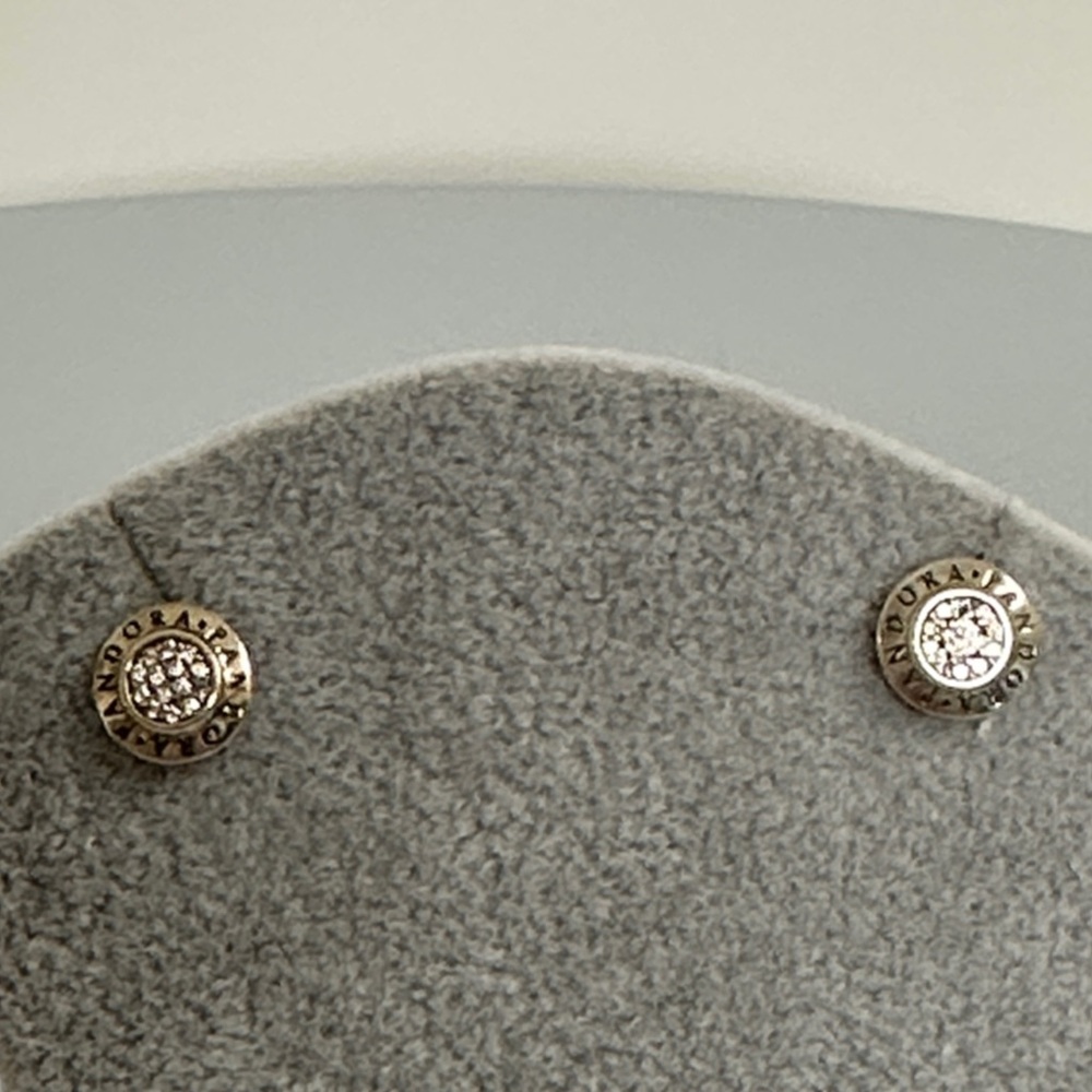 Pandora Gold and Silver Stud Earrings